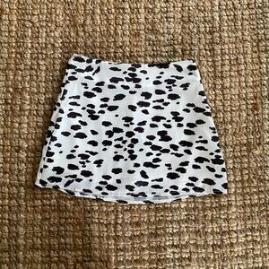 Cow Print Mini Skirt
